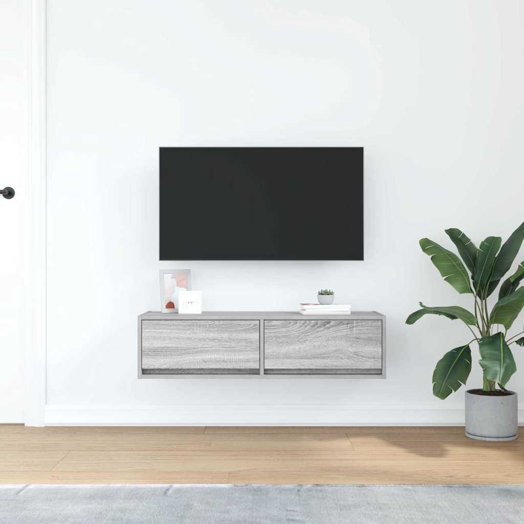 TV-Schränk Grau Sonoma 100 x 31 x 25,5 cm Holzwerkstoff