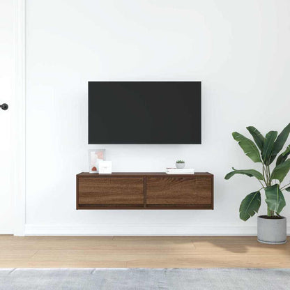 TV-Schränk Braune Eiche 100 x 31 x 25,5 cm Holzwerkstoff