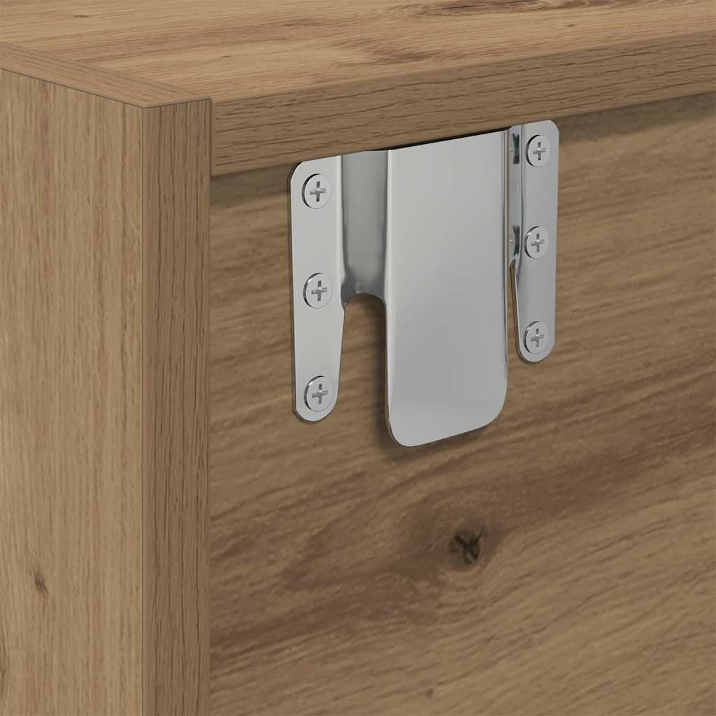 TV-Schränk Eiche handwerklich 100 x 31 x 25,5 cm Holzwerkstoff