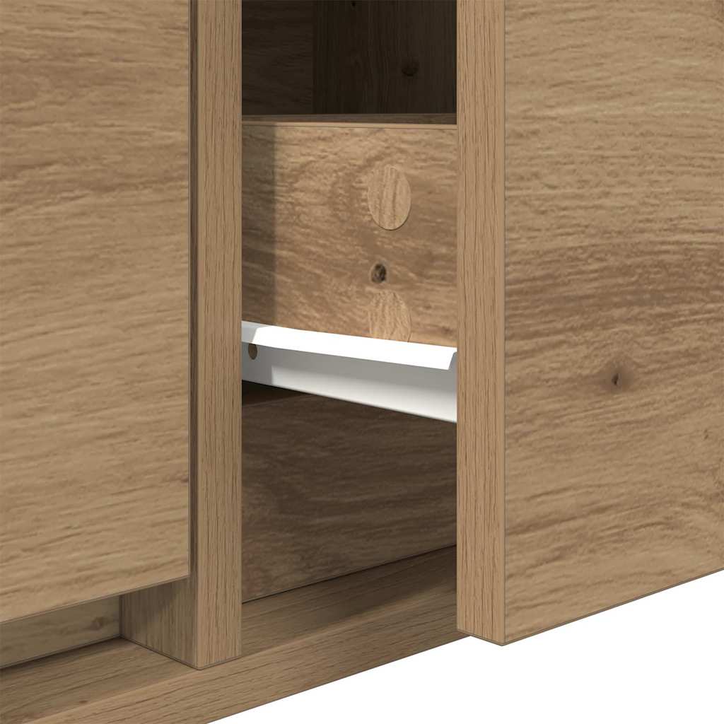 TV-Schränk Eiche handwerklich 100 x 31 x 25,5 cm Holzwerkstoff