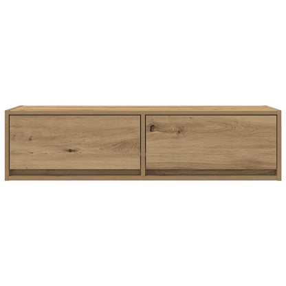 TV-Schränk Eiche handwerklich 100 x 31 x 25,5 cm Holzwerkstoff