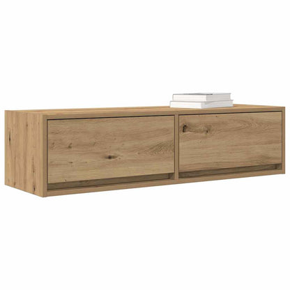 TV-Schränk Eiche handwerklich 100 x 31 x 25,5 cm Holzwerkstoff
