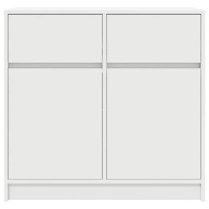 Sideboard mit Schublade Weiß 80x34x76 cm Holzwerkstoff