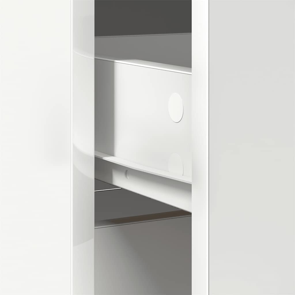 Sideboard mit Schublade Weiß 80x34x76 cm Holzwerkstoff