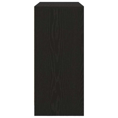 Sideboard mit Schublade Schwarz Eichen-Optik 80x34x76 cm