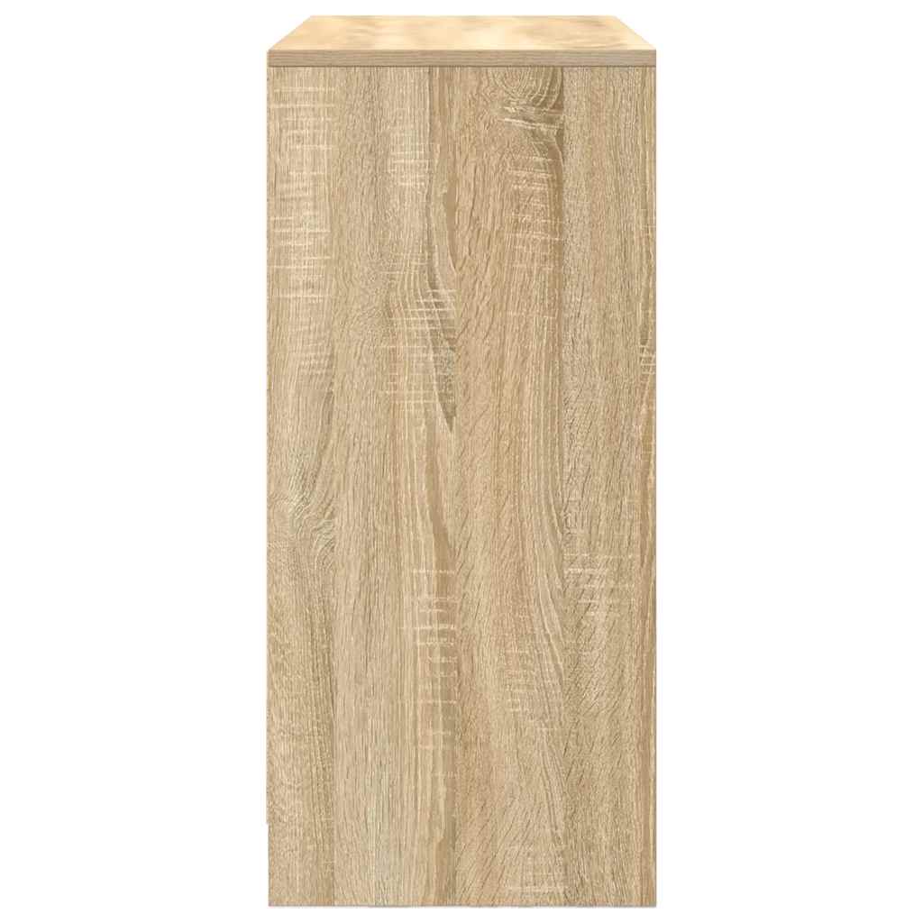 Skænk med skuffe Sonoma eg 80x34x76 cm træmateriale