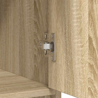 Skænk med skuffe Sonoma eg 80x34x76 cm træmateriale