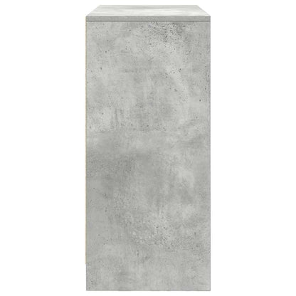 Sideboard mit Schublade Betongrau 80x34x76 cm Holzwerkstoff