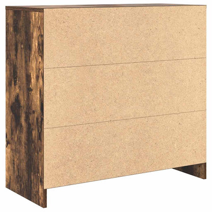 Sideboard mit Schublade Räuchereiche 80x34x76 cm Holzwerkstoff