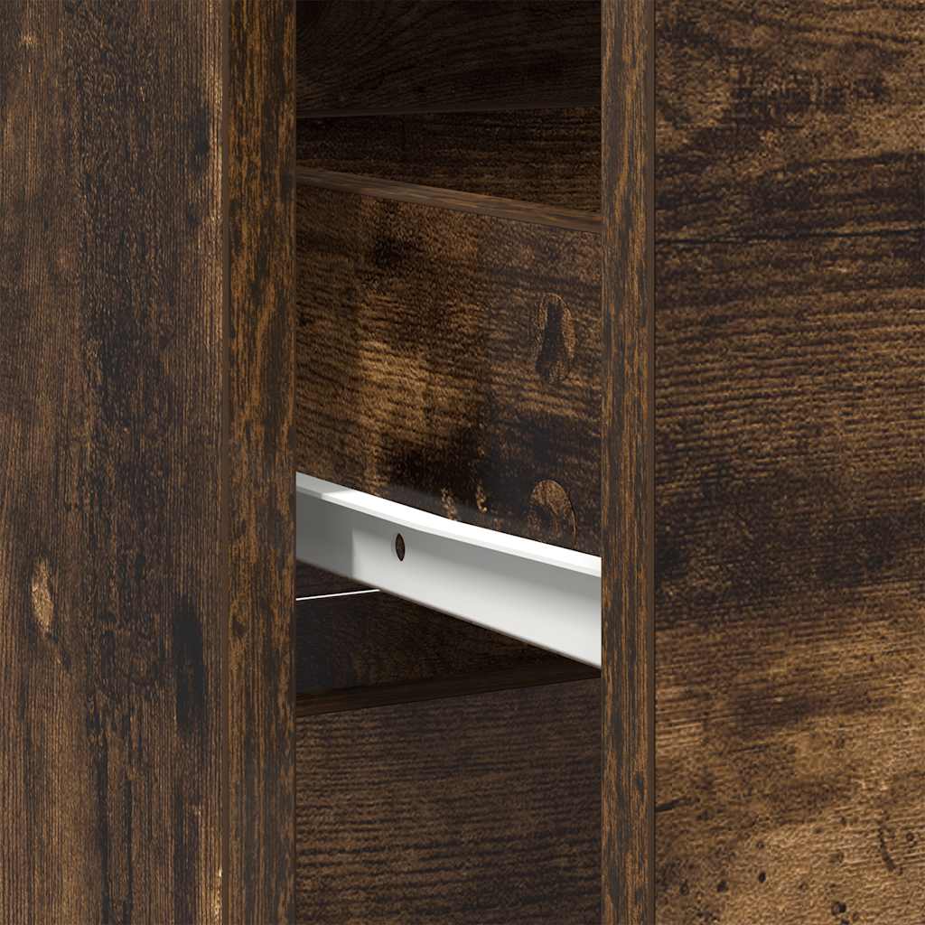 Sideboard mit Schublade Räuchereiche 80x34x76 cm Holzwerkstoff