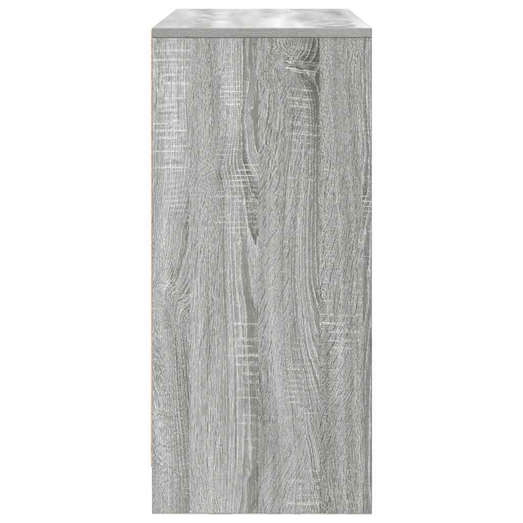 Sideboard mit Schublade Grau Sonoma 80x34x76 cm Holzwerkstoff