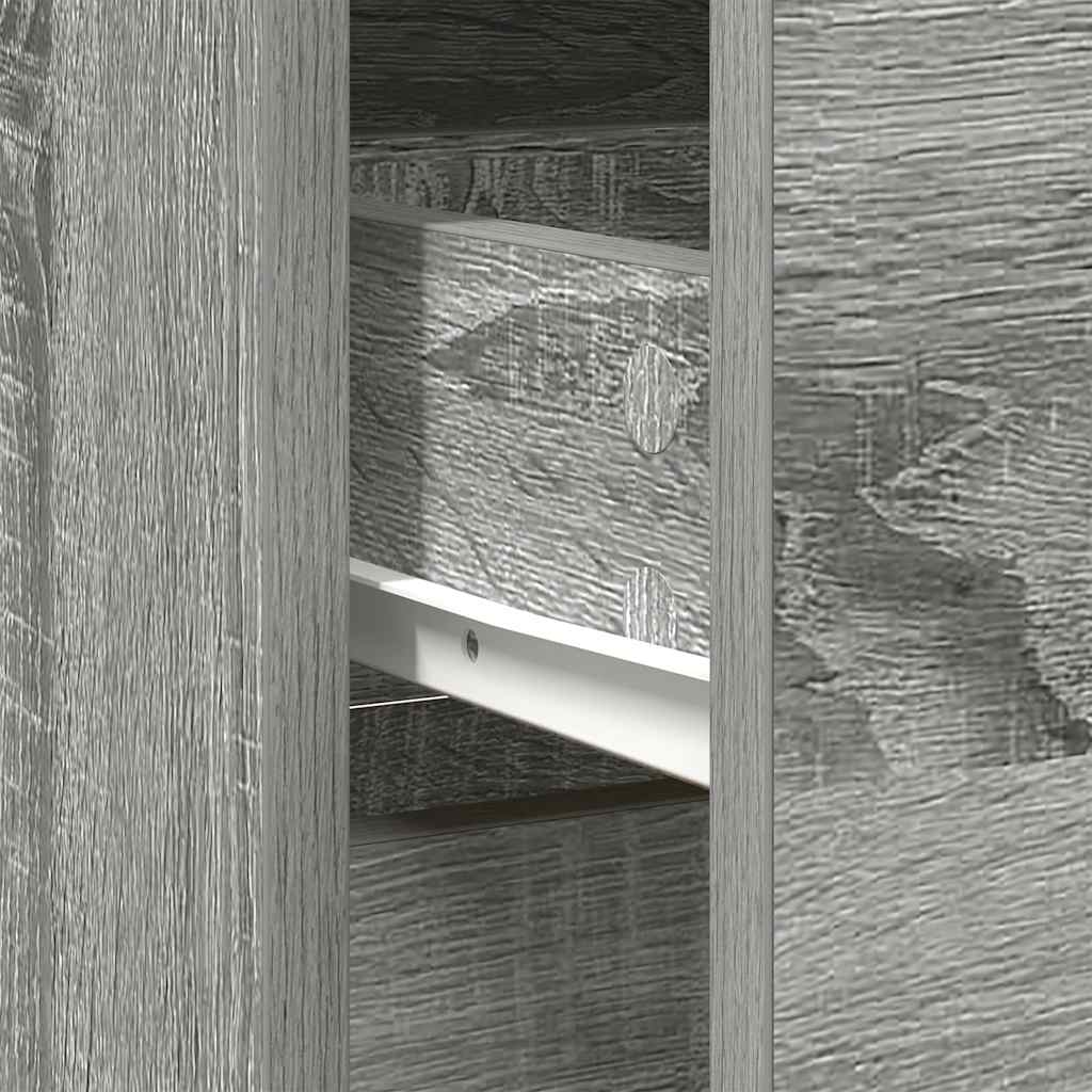 Sideboard mit Schublade Grau Sonoma 80x34x76 cm Holzwerkstoff