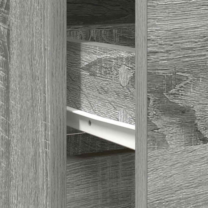Sideboard mit Schublade Grau Sonoma 80x34x76 cm Holzwerkstoff