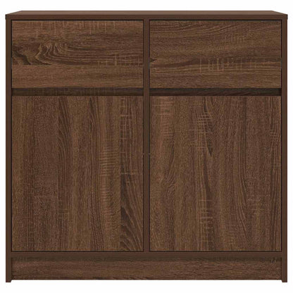 Sideboard mit Schublade Braun Eichen-Optik 80x34x76 cm
