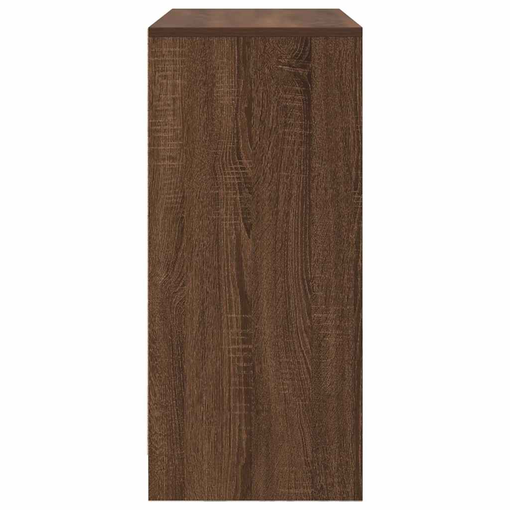 Sideboard mit Schublade Braun Eichen-Optik 80x34x76 cm
