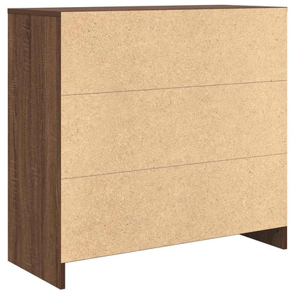 Sideboard mit Schublade Braun Eichen-Optik 80x34x76 cm