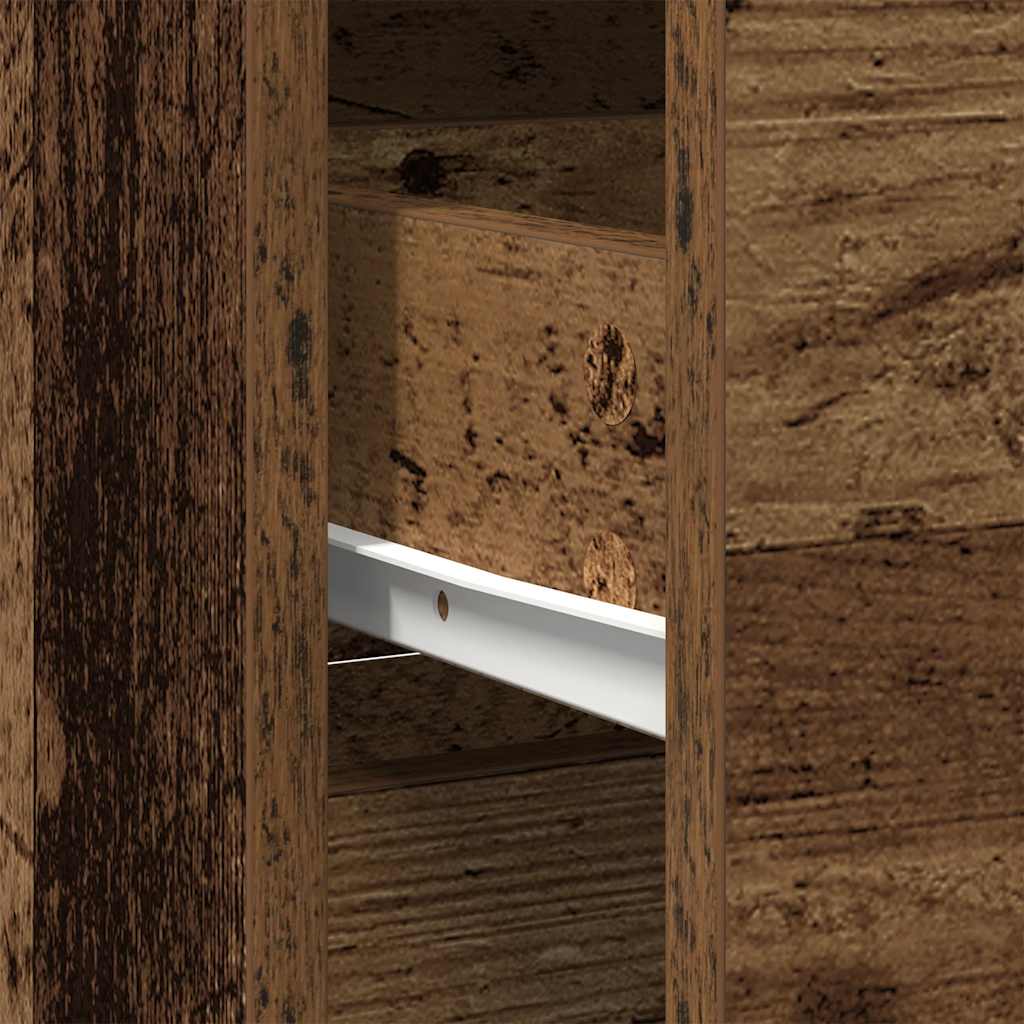 Sideboard mit Schublade Altholz-Optik 80x34x76 cm Holzwerkstoff