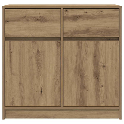 Sideboard mit Schublade Artisan-Eiche 80x34x76 cm Holzwerkstoff