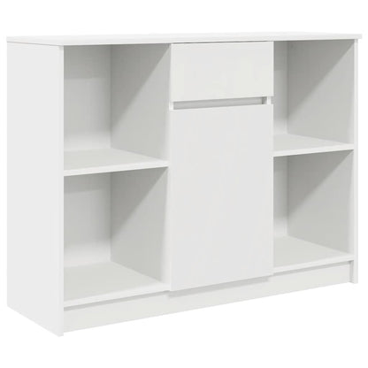 Sideboard mit Schublade Weiß 101x35x76 cm Holzwerkstoff