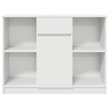 Sideboard mit Schublade Weiß 101x35x76 cm Holzwerkstoff