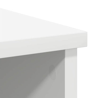 Sideboard mit Schublade Weiß 101x35x76 cm Holzwerkstoff