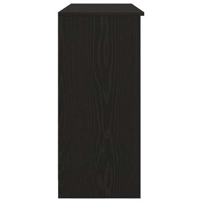Sideboard mit Schublade Schwarz Eichen-Optik 101x35x76 cm