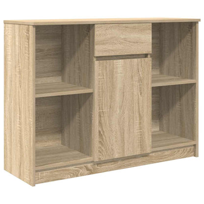 Skænk med skuffe Sonoma eg 101x35x76 cm træmateriale