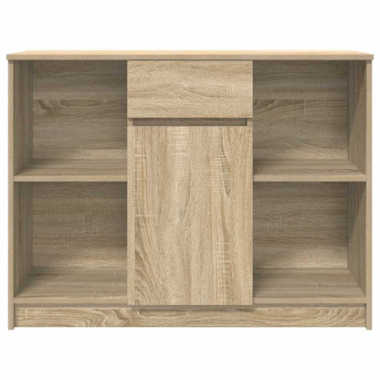 Skænk med skuffe Sonoma eg 101x35x76 cm træmateriale