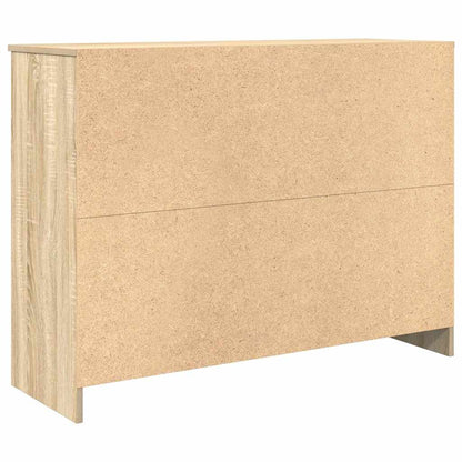 Skænk med skuffe Sonoma eg 101x35x76 cm træmateriale