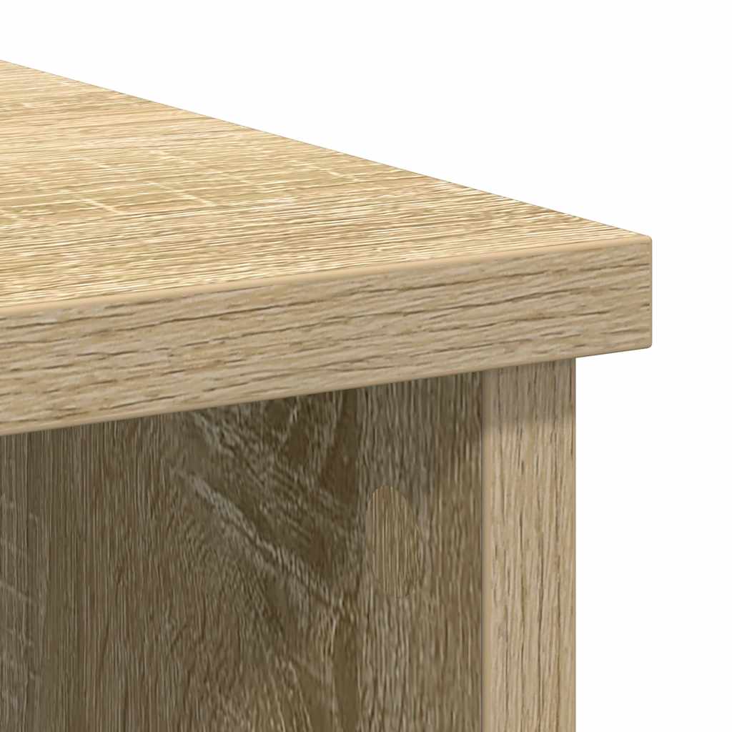 Skænk med skuffe Sonoma eg 101x35x76 cm træmateriale