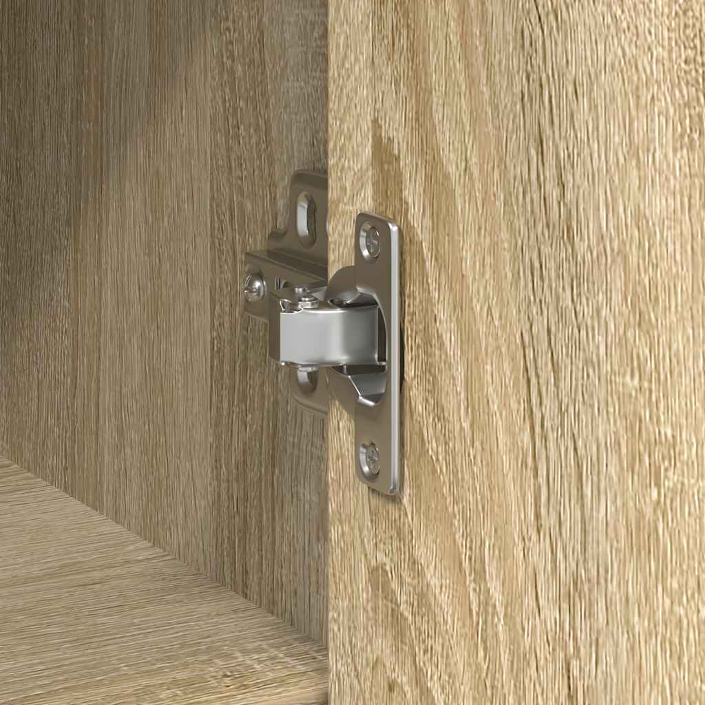 Skænk med skuffe Sonoma eg 101x35x76 cm træmateriale