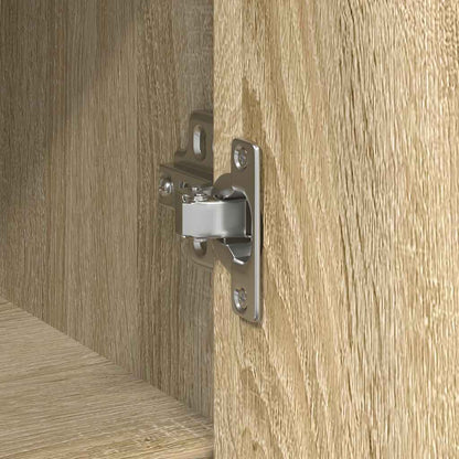Skænk med skuffe Sonoma eg 101x35x76 cm træmateriale