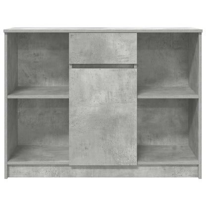 Sideboard mit Schublade Betongrau 101x35x76 cm Holzwerkstoff
