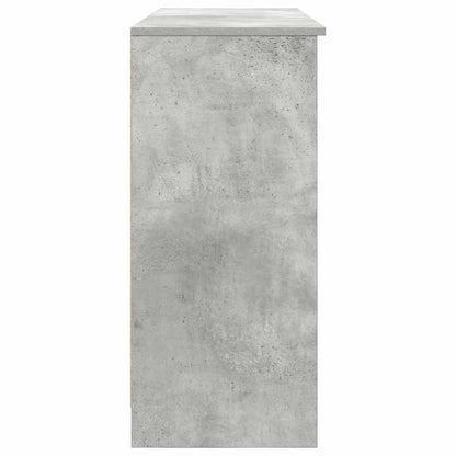 Sideboard mit Schublade Betongrau 101x35x76 cm Holzwerkstoff