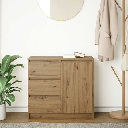 Sideboard mit Schublade Artisan-Eiche 71x35x65 cm Holzwerkstoff