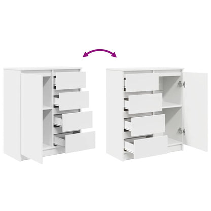 Sideboard mit Schubladen Weiß 71x35x84 cm Holzwerkstoff