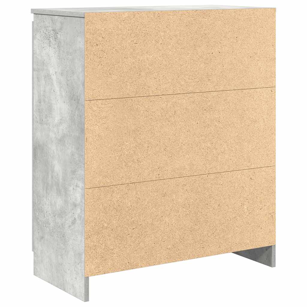 Sideboard mit Schubladen Betongrau 71x35x84 cm Holzwerkstoff
