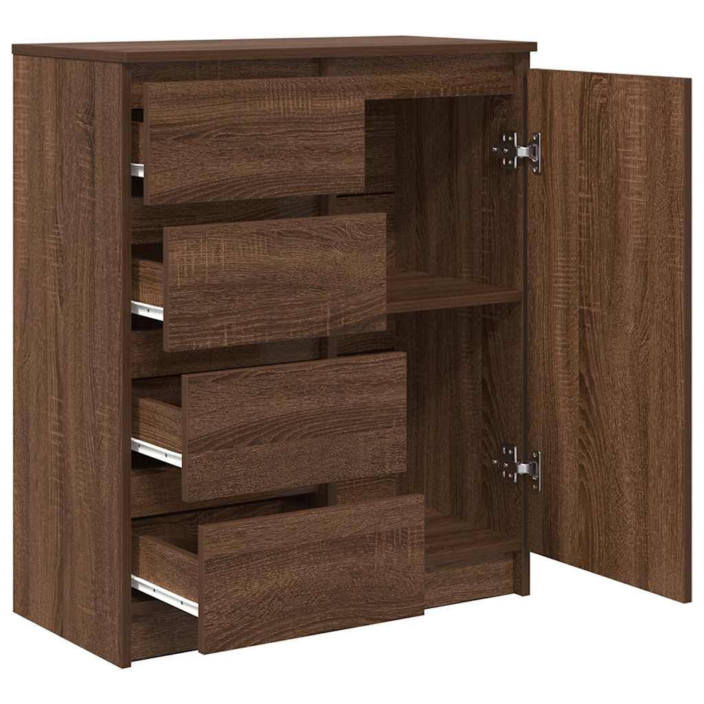 Sideboard mit Schubladen Braun Eichen-Optik 71x35x84 cm