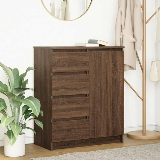 Sideboard mit Schubladen Braun Eichen-Optik 71x35x84 cm