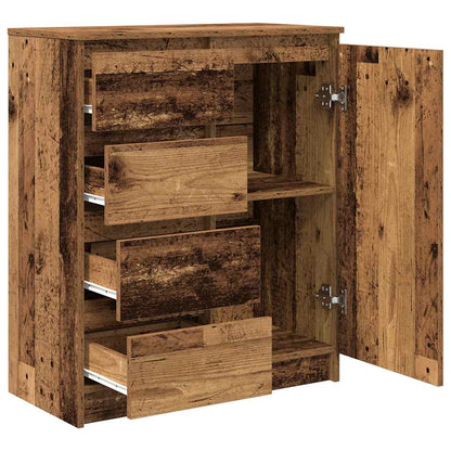 Sideboard mit Schubladen Altholz-Optik 71x35x84cm Holzwerkstoff