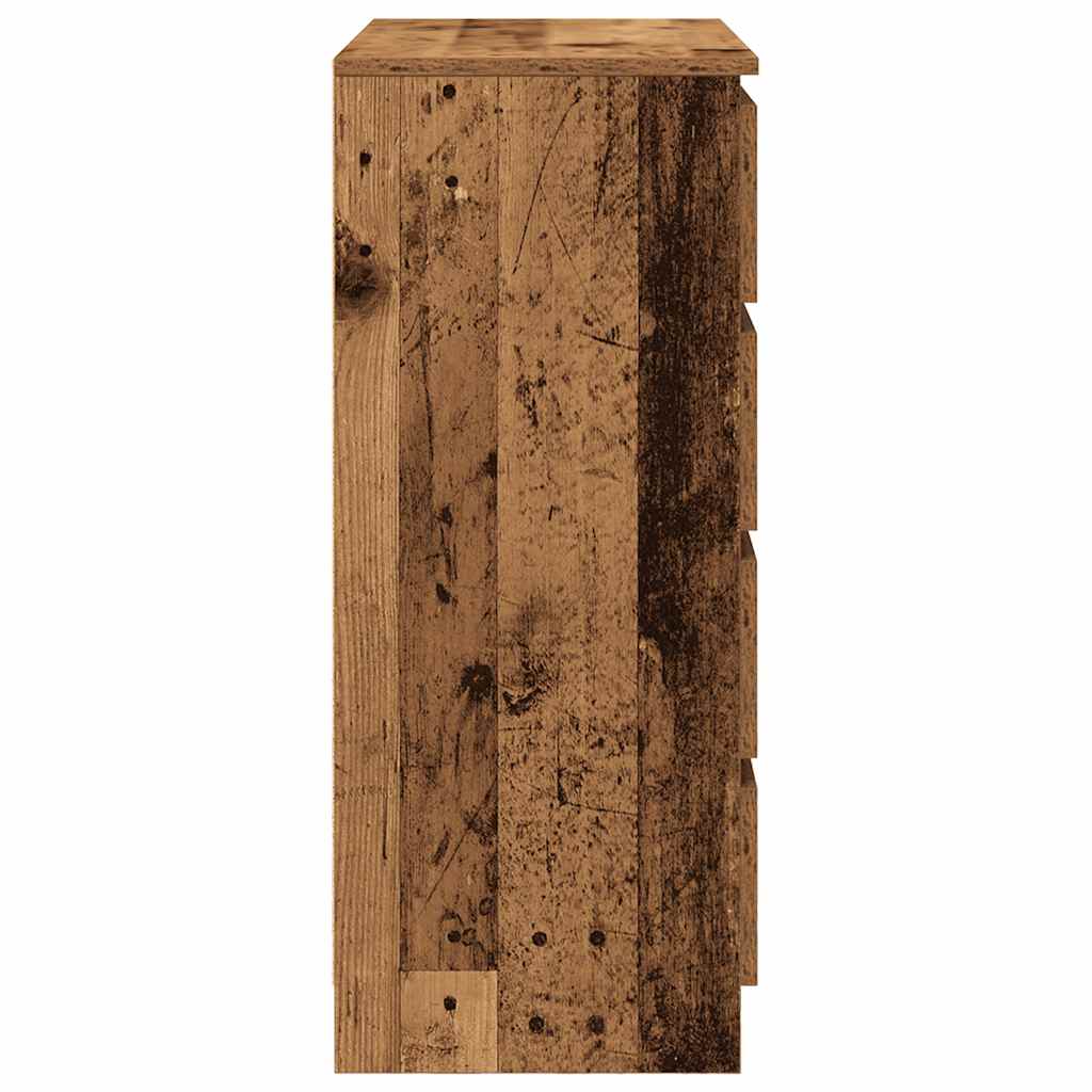 Sideboard mit Schubladen Altholz-Optik 71x35x84cm Holzwerkstoff