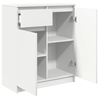 Sideboard mit Schublade Weiß 71x35x84 cm Holzwerkstoff