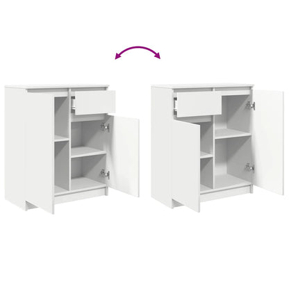Sideboard mit Schublade Weiß 71x35x84 cm Holzwerkstoff