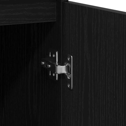 Sideboard mit Schublade Schwarz Eichen-Optik 71x35x84 cm