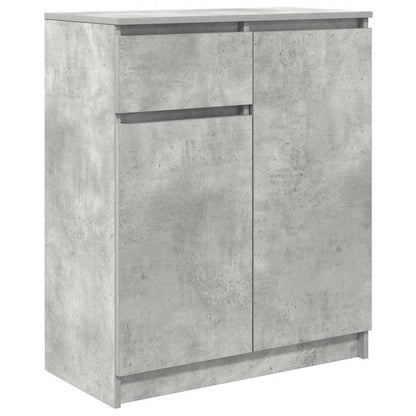 Sideboard mit Schublade Betongrau 71x35x84 cm Holzwerkstoff