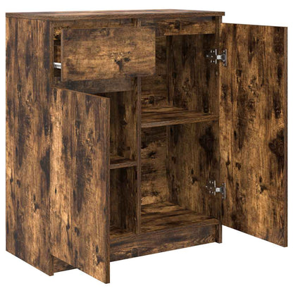 Sideboard mit Schublade Räuchereiche 71x35x84 cm Holzwerkstoff