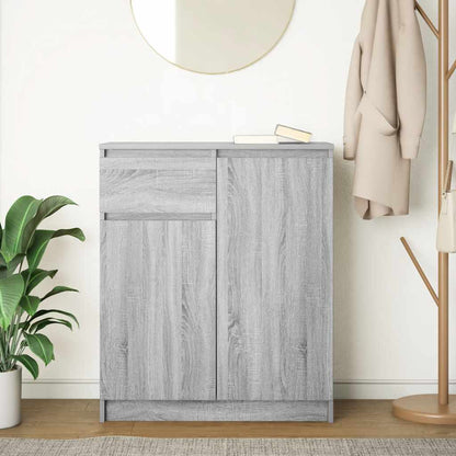 Sideboard mit Schublade Grau Sonoma 71x35x84 cm Holzwerkstoff
