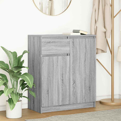 Sideboard mit Schublade Grau Sonoma 71x35x84 cm Holzwerkstoff