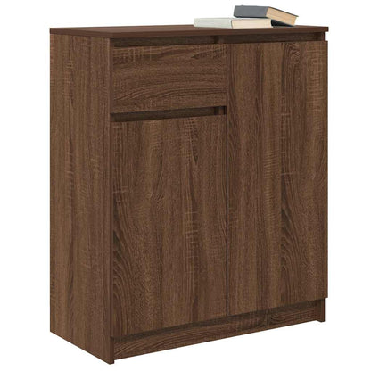 Sideboard mit Schublade Braun Eichen-Optik 71x35x84 cm