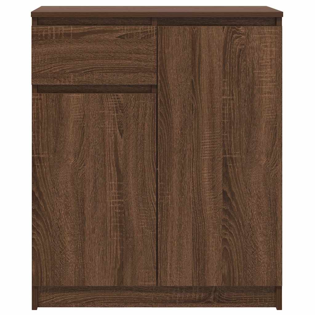 Sideboard mit Schublade Braun Eichen-Optik 71x35x84 cm